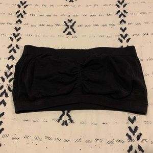 Black Bandeau Strapless Bra 🌞